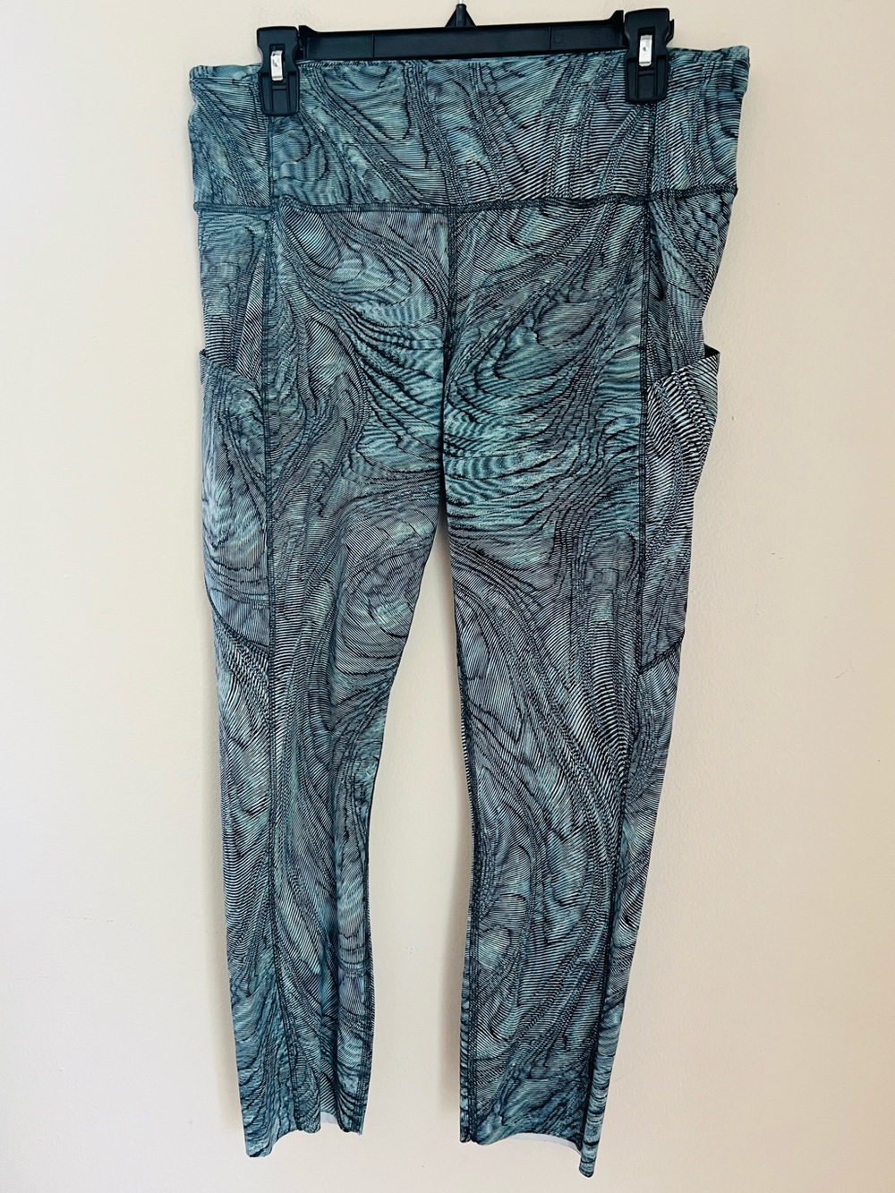 Lululemon Fast & Free High Rise Crop 23" Women’s 12 Dimensional Icing Blue Multi